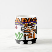 Lion achterste kunst koffiemok (Center)