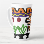 Lion achterste kunst latte mok (Linkerhoek)