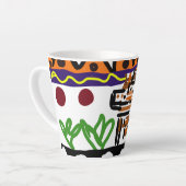 Lion achterste kunst latte mok (Linkerhoek)