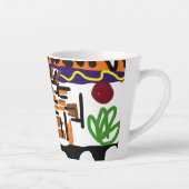 Lion achterste kunst latte mok (Rechts)