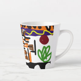 Lion achterste kunst latte mok