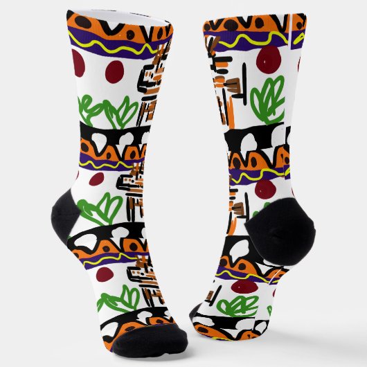 Lion achterste kunst sokken (Gebogen)