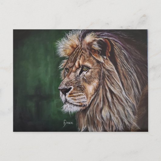 Lion Acrylverfbriefkaart Briefkaart (Voorkant)