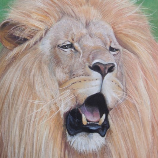 Lion afbeelding big cat wildlife realist art. legpuzzel