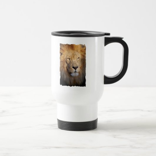 Lion Afbeeldingen Travel Mug Reisbeker (Rechts)