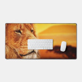 Lion African Day Bureaumat (Keyboard & Muis)