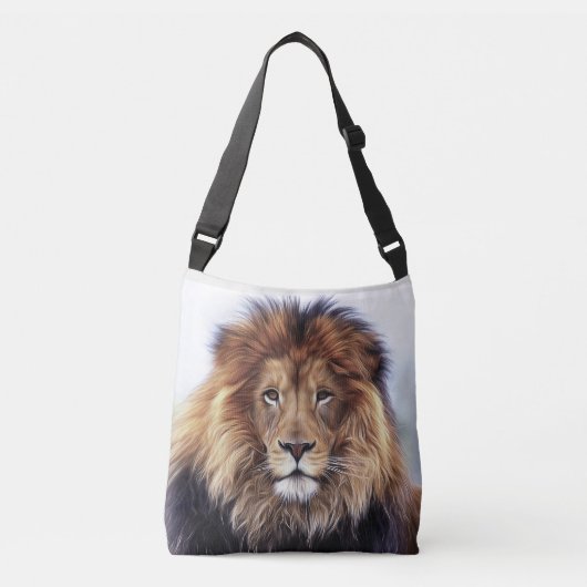 LION ALL OVER PRINT CANVAS TAS PORTEMONNEE (Voorkant)