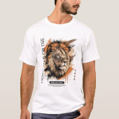 Lion Alpha Mindset T-shirt – Dominate Or Die Grafi (Voorkant)