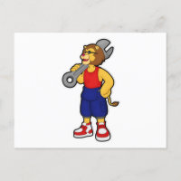 Lion als mechanisch met moersleutel