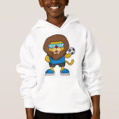 Lion als Voetbalspeler met Voetbal (Voorkant)