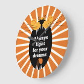 Lion - Altijd vechten voor je dromen Grote Klok (Hoek)