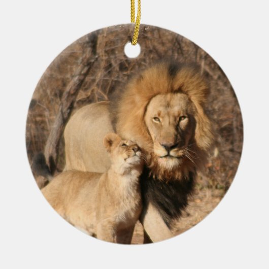 Lion and Cub Ornament (Voorkant)