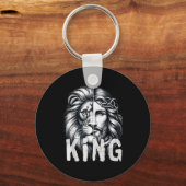 Lion And Jesus King Christian Faith Design Sleutelhanger (Voorkant)
