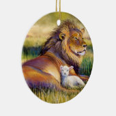 Lion and Lamb Ornament (Rechts)