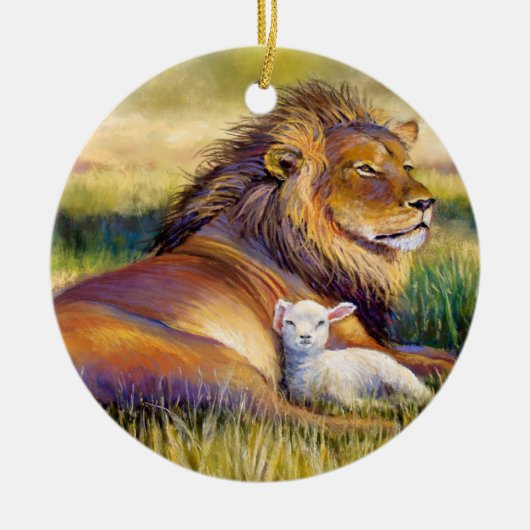 Lion and Lamb Ornament (Voorkant)