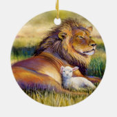 Lion and Lamb Ornament (Achterkant)