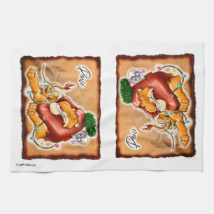 Lion and Lamb Peace beroemd gemaakt door Jeff Will Theedoek