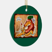 LION AND LAMB PEACE by Jeff Willis Art Keramisch Ornament (Rechts)