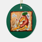 LION AND LAMB PEACE by Jeff Willis Art Keramisch Ornament (Links)