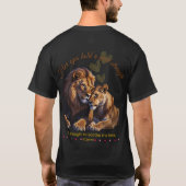 Lion and Lioness Love: de wilde band van het Oerwo T-shirt (Achterkant)