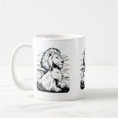 Lion and Lioness Mok – Beschermende Lion Coffee Cu (Links)