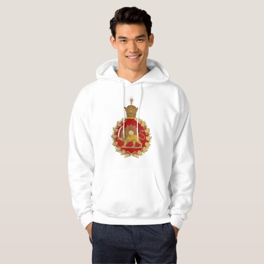Lion and Sun Emblem – A Royal Persian Legacy Hoodie (Voorkant volledig)