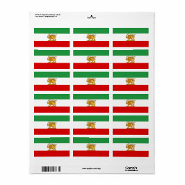 Lion and Sun Flag STICKERS Return Address Label