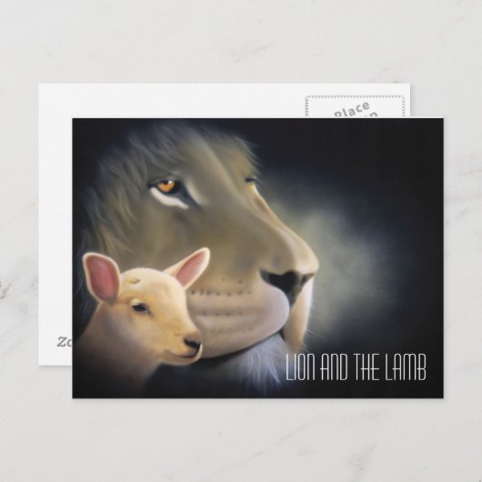 Lion and the Lamb Briefkaart (Voorkant / Achterkant)