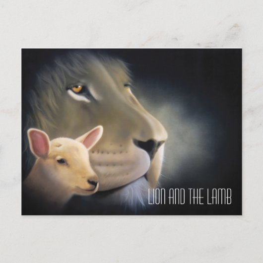 Lion and the Lamb Briefkaart (Voorkant)
