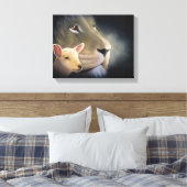 Lion and the Lamb Canvas Afdruk (Insitu (Slaapkamer))
