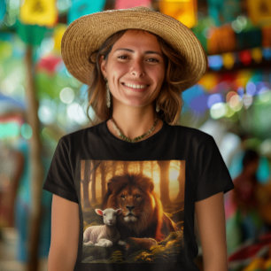 LION AND THE LAMB CHRISTELIJKE T-SHIRTS