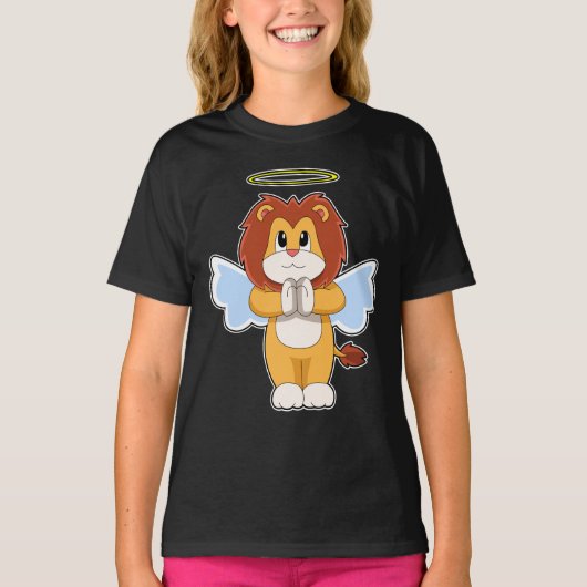 Lion Angel vleugels T-shirt (Voorkant)