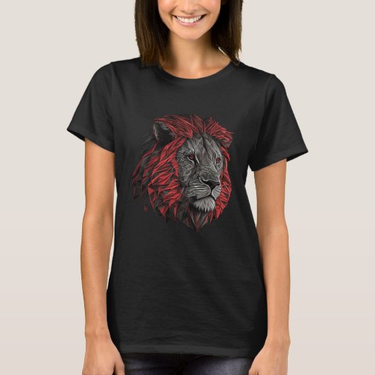 Lion animal  animal print lion t-shirt (Voorkant)