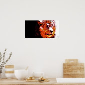 Lion Animal Art Poster (Keuken)