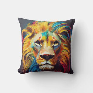 Lion Animal Discovery Adventure Natuur Planet Kussen