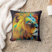 Lion Animal Discovery Adventure Natuur Planet Kussen (Deken)