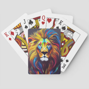 Lion Animal Discovery Adventure Natuur Planet Pokerkaarten