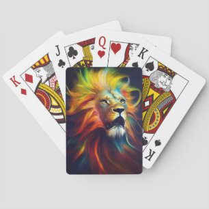 Lion Animal Discovery Adventure Natuur Planet Pokerkaarten