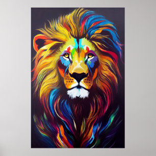 Lion Animal Discovery Adventure Natuur Planet Poster