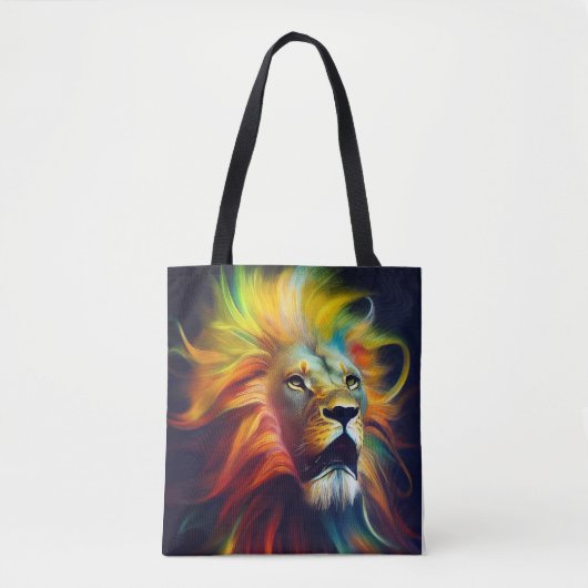 Lion Animal Discovery Adventure Natuur Planet Tote Bag (Voorkant)