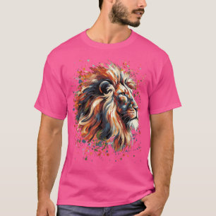 Lion Animal King Natuur's Vrouwen Mannen Trendy T-shirt