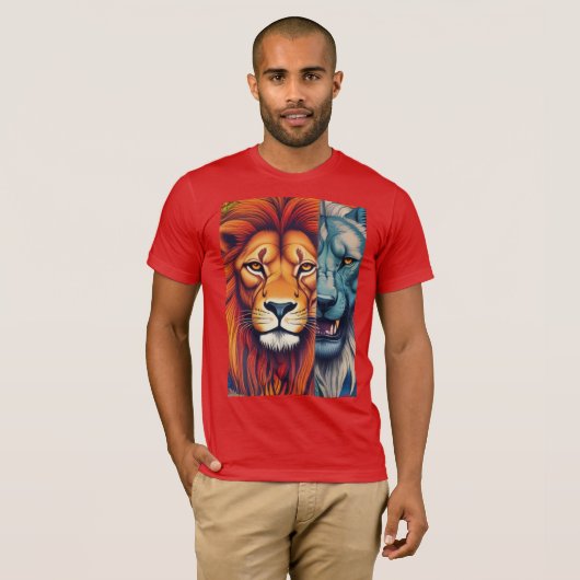 Lion Animal Kingdom Tshirt ontwerp (Voorkant volledig)