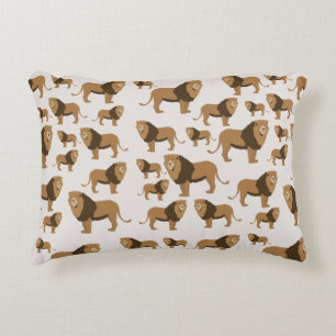 Lion Animal Pattern Accent Kussen