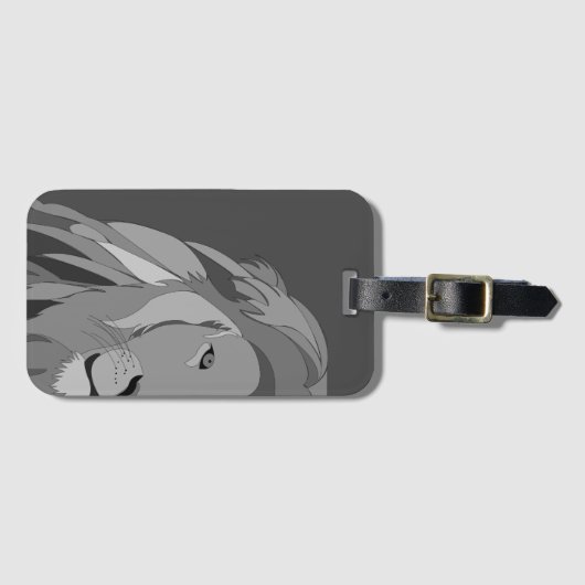 Lion Animal Side Uitzicht Lion Bagagelabel (Voorkant (horizontaal))
