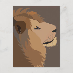 Lion Animal Wildlife Big Cat Briefkaart