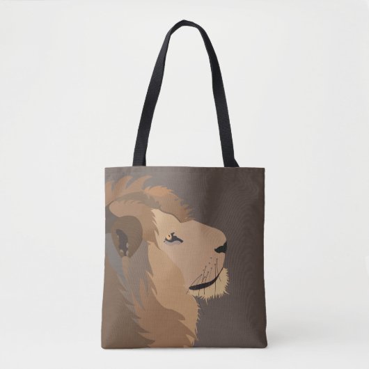 Lion Animal Wildlife Big Cat Tote Bag (Voorkant)