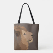 Lion Animal Wildlife Big Cat Tote Bag (Achterkant)