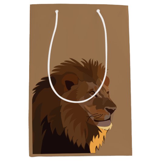 Lion Animal Wildlife Lion Medium Cadeauzakje (Voorkant)