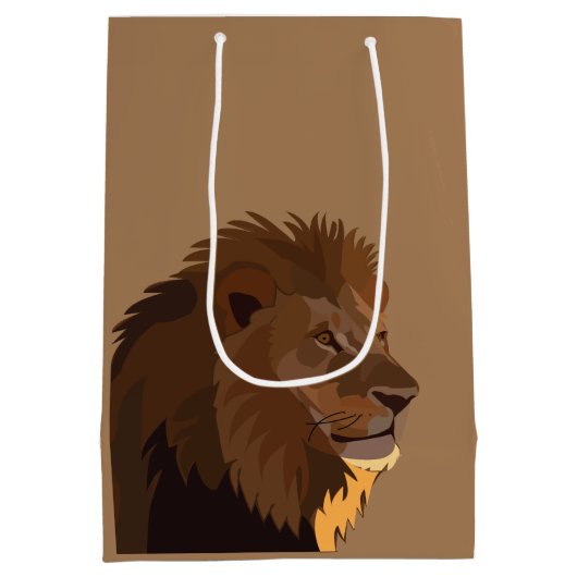 Lion Animal Wildlife Lion Medium Cadeauzakje (Achterkant)