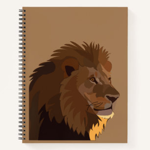 Lion Animal Wildlife Lion Notitieboek